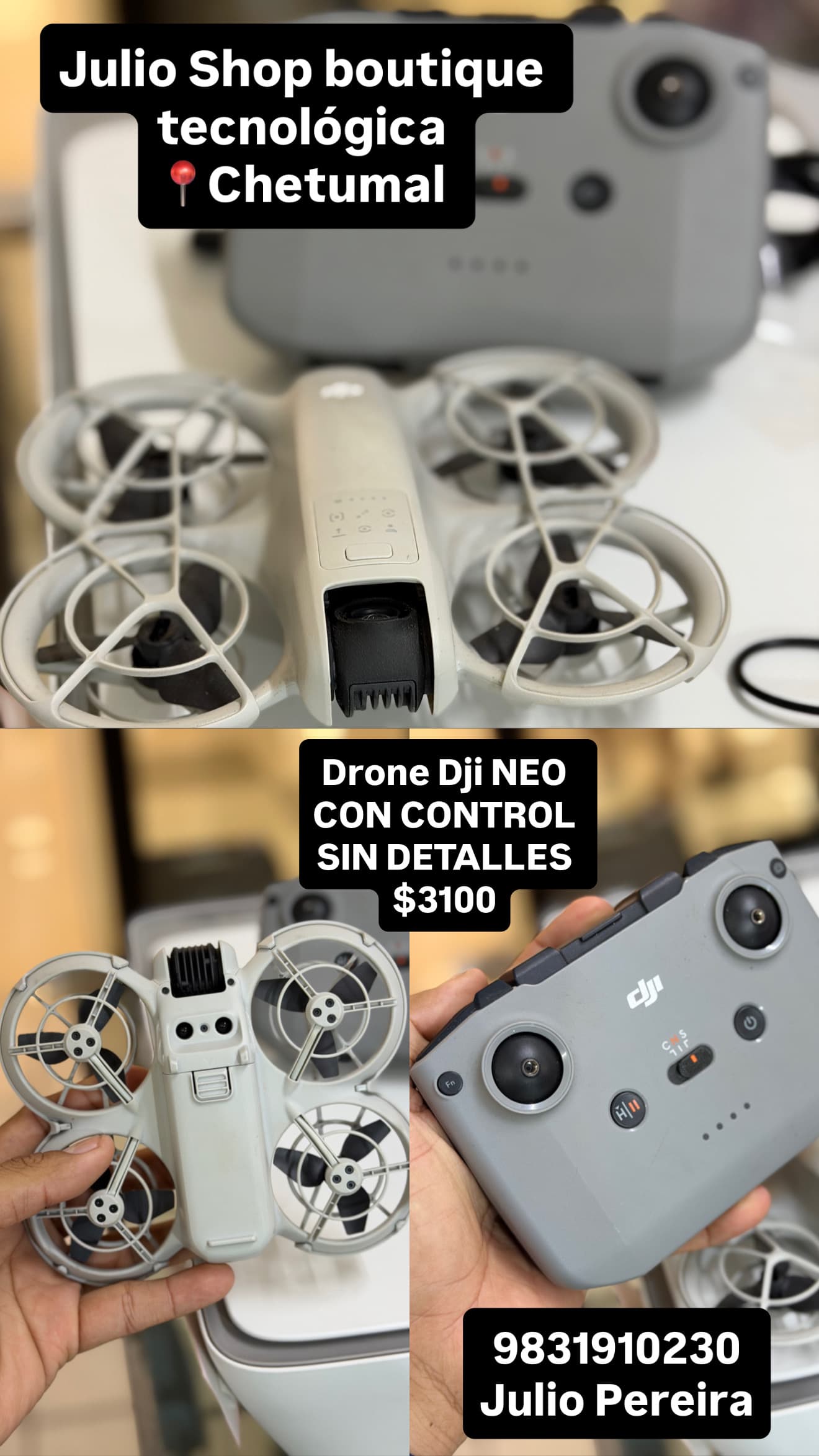 Drone Dji NEO 1 con control DJI SIN DETALLES buenas condiciones