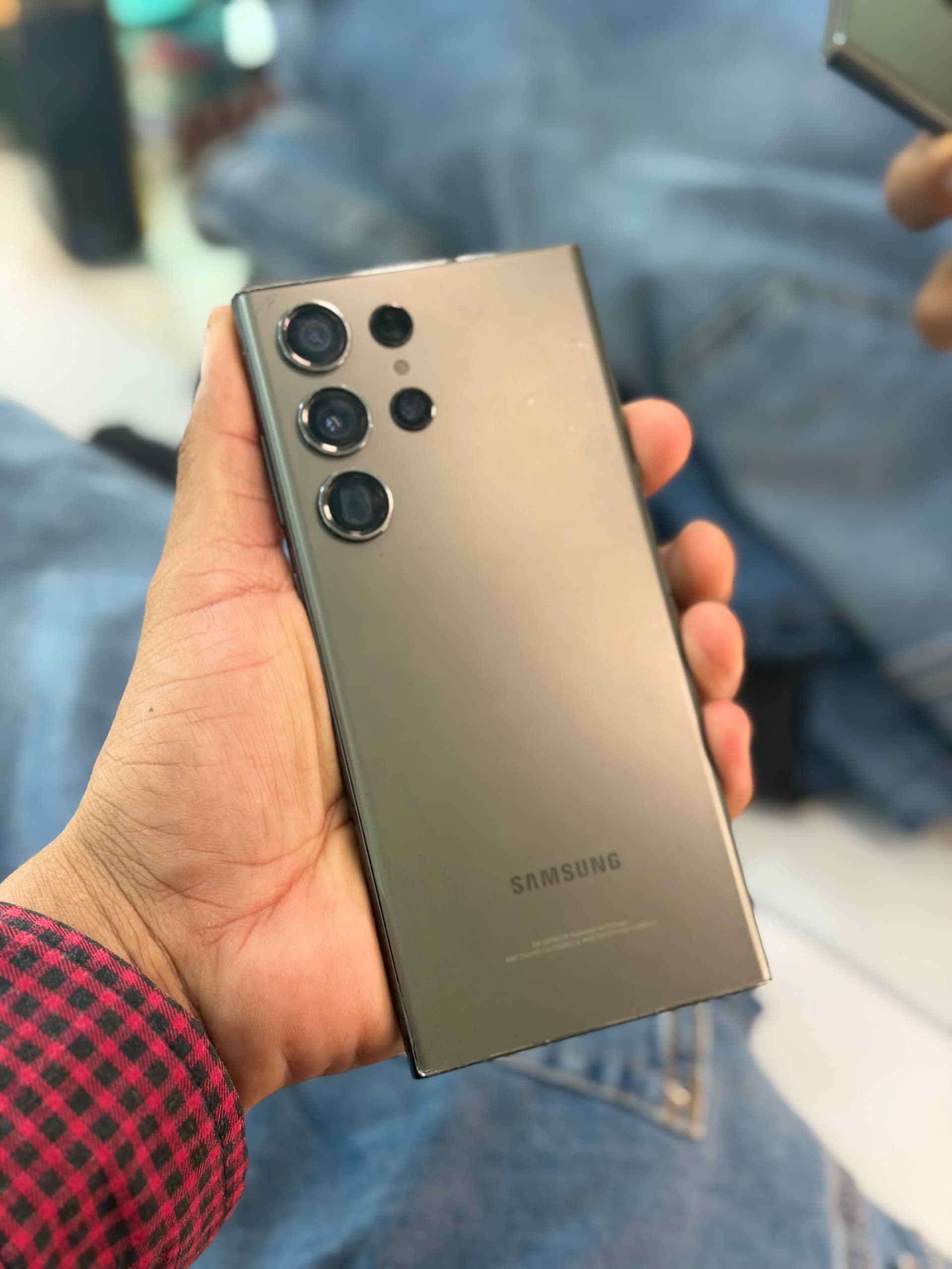 Samsung s23 ultra 256 gb impecable verde con caja garantía no plan ni reporte 🔥✅✨