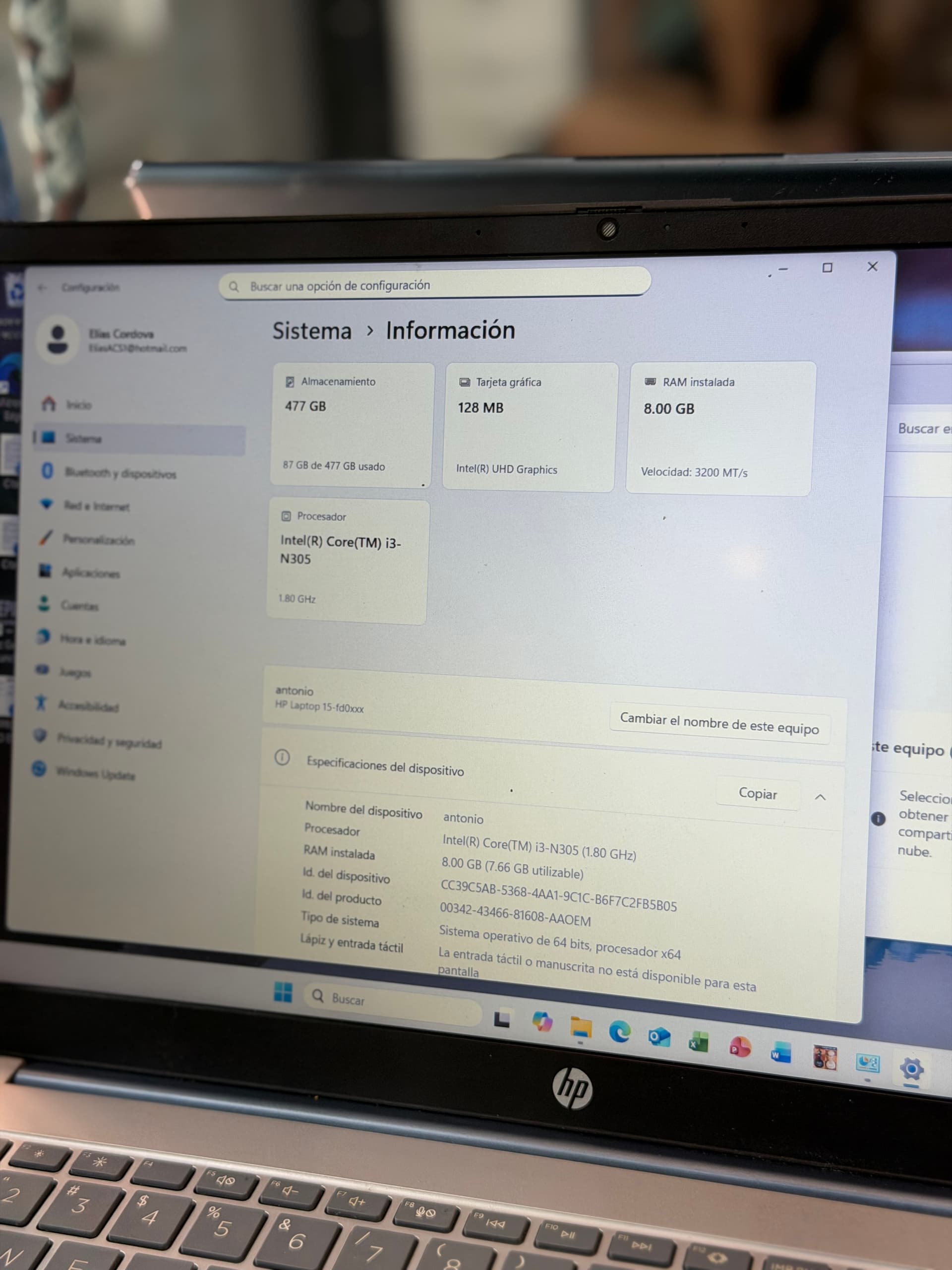 Laptop hp de 15.6 FHD Core i3 13va 8 gb 256 ssd excelente trabajo y escuela es RÁPIDA🔥✨